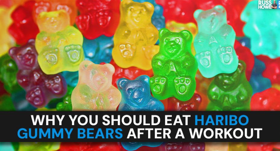 post workout Haribo Gummy Bears