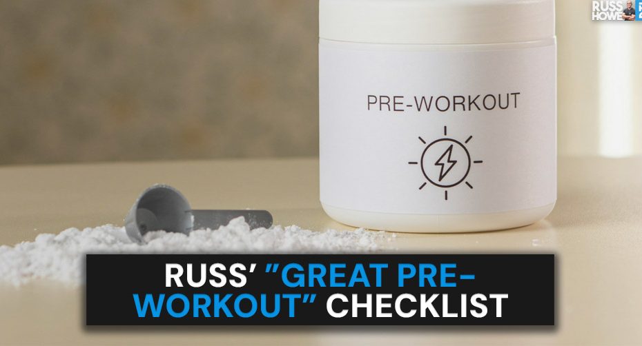 best pre workout ingredients list
