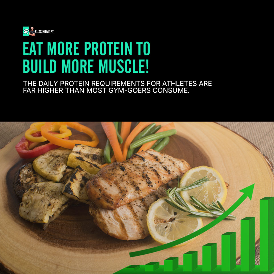 Eat more protein to build muscle