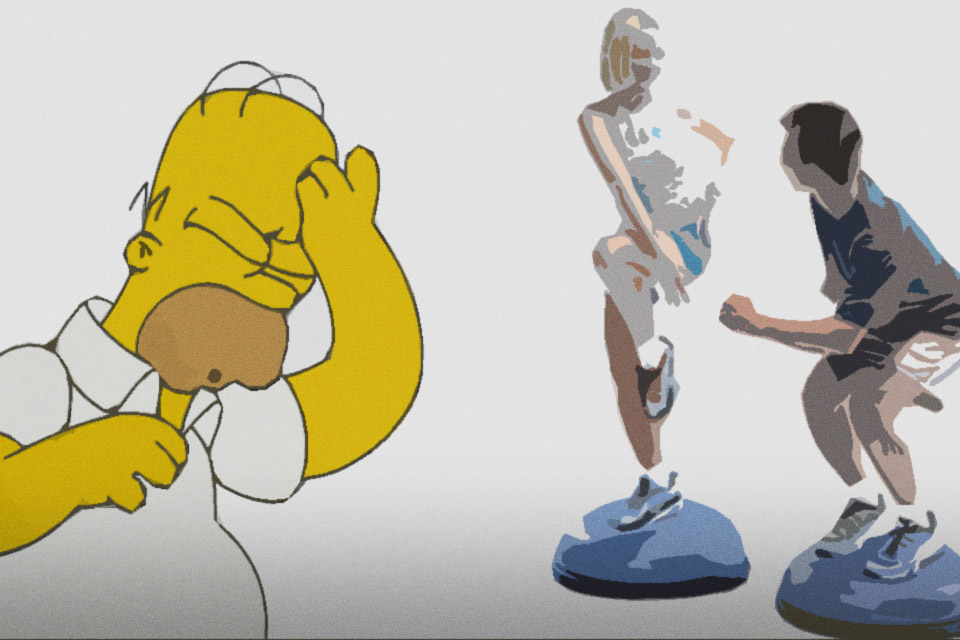 bosu ball squats suck